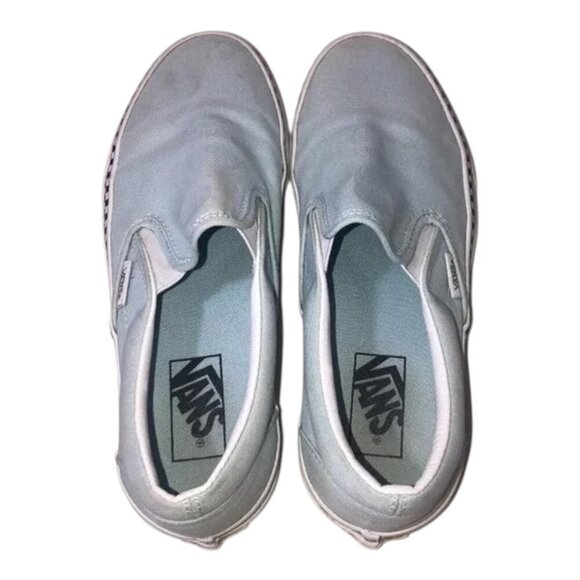 VANS Sneakers Women's Size US8.5 Men's Size US7 Blue White Unisex Slides Skate - Picture 1 of 11